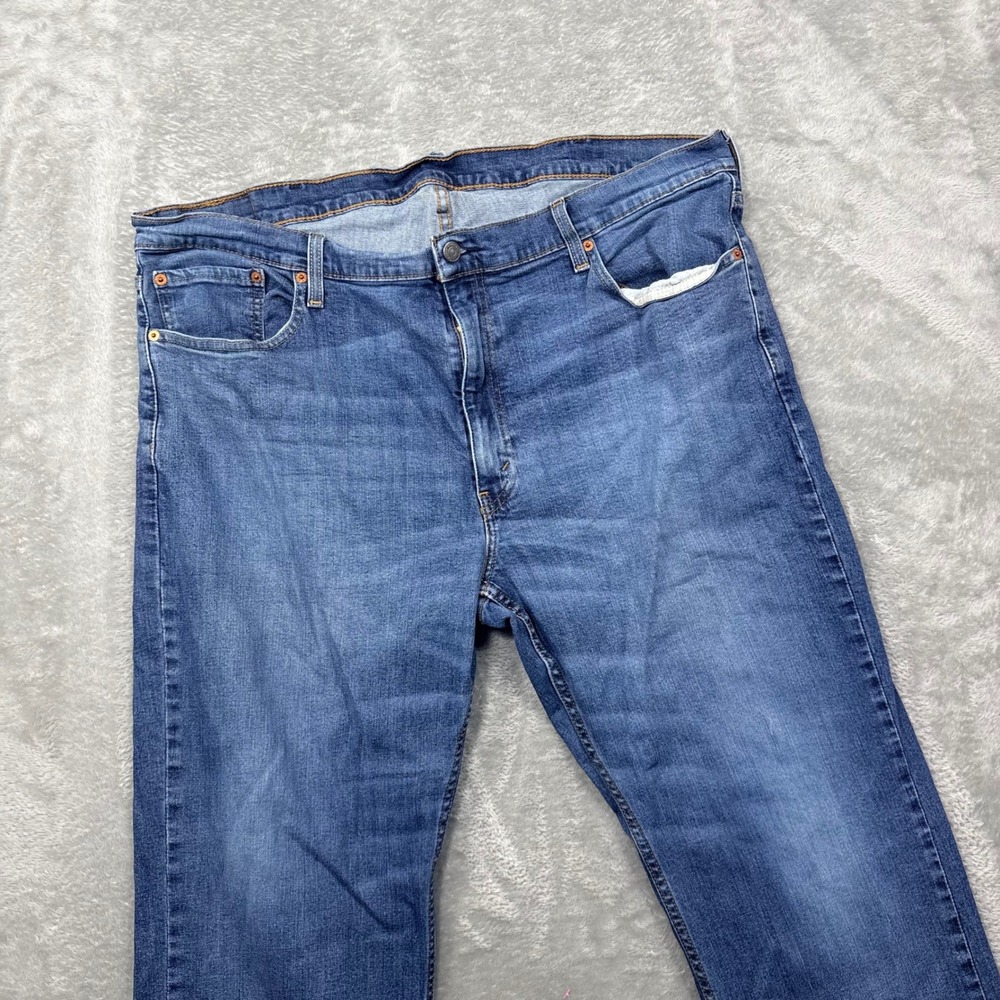 Levi's 559 Relaxed Straight Jeans Mens 42x30 Blue Medium Wash WaterLess Denim